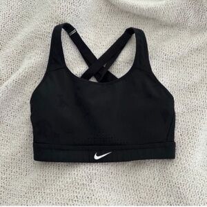 Nike Dri-Fit Criss-Cross Racerback Black Sports Bra